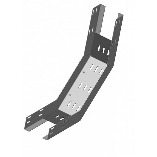 Лоток перфорированный КП 100х50-90  УХЛ1 для поворота трассы вверх на 90 горячее цинкование S1.5