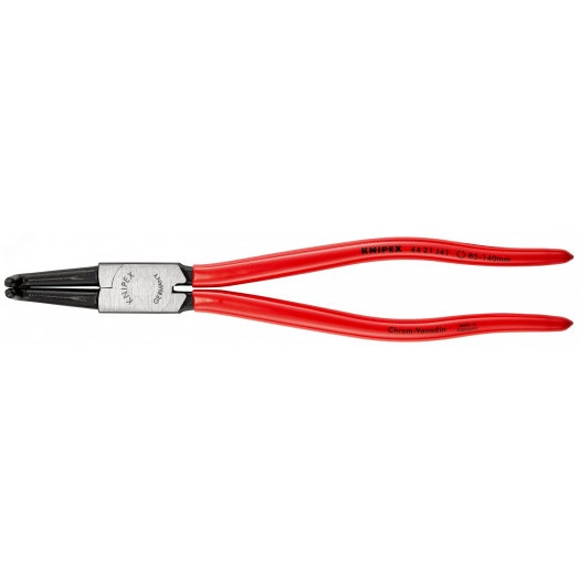 Щипцы для внутренних стопорных колец губки под углом 90° посадочный размер 85 - 140 мм диаметр наконечников 32 мм L-320 мм Cr-V чёрные обливные рукоятки