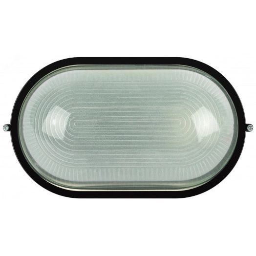 Светильник НБП 04-100-001 Акватермо алюминий/стекло IP54 E27 max 100Вт 280х160 овал черный