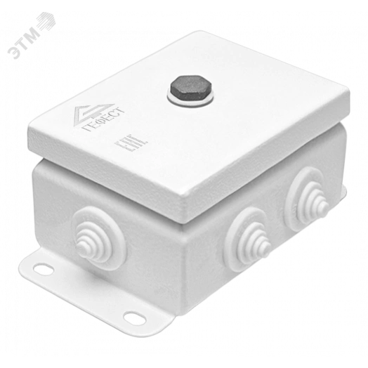 Коробка монтажная огнестойкая КМ-О (12к*10,0)-IP55-0812, корпус из оцинкованной стали, количество вводов 6