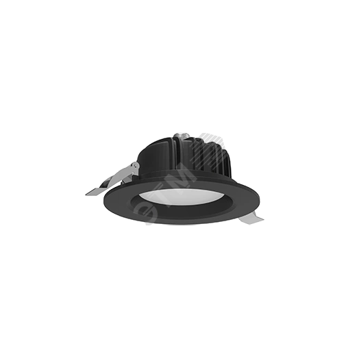 Светильник светодиодный ДВО-11Вт IP54 800Лм 4000К DL-01 черный матовый ВАРТОН