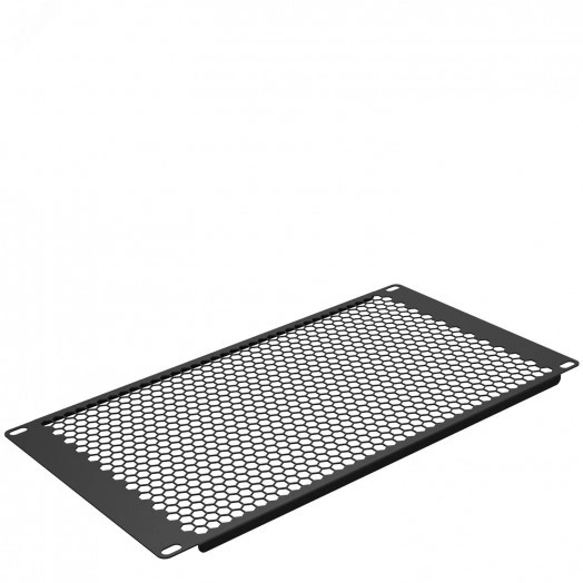 Фальш-панель 6U. перф. черный RAL 9004 (19373s)