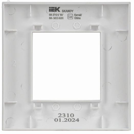 SKANDY Рамка 1-местная SK-F01W арктический белый IEK