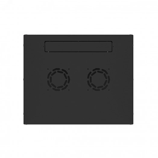 Шкаф настенный телекоммуникационный LIME 18U 550х450х900мм, 2 профиля 19, дверь сплошная металл, боковые стенки несъемные, разобранный, черный RAL 9005