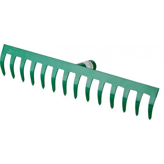 Грабли стальные 364x60 мм, 14 прямых зубцов, без черенка