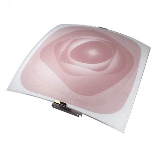 Светильник Колорика Хелен 300х300 НПБ 09-60-003 М83 мат. бел.-роз.кл.штамп металлик ИУ