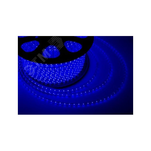 Лента уличная LED герметичная в силиконовой оболочке 220В 13х8мм IP65 SMd5050 60 диодов/метр cиний (бухта 100м)