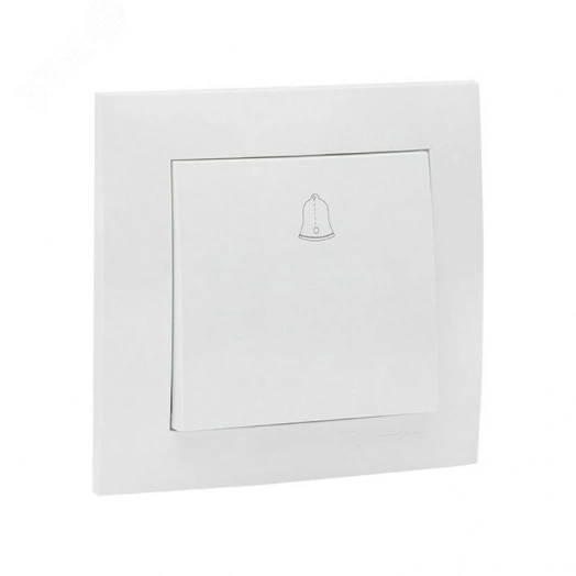 Валенсия кнопка звонка 10А белая