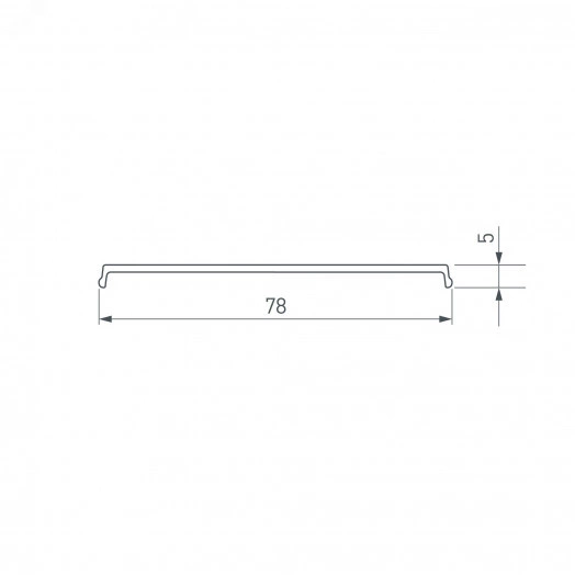 Экран прозрачный для ALU-POWER-W80N-2000 ANOD (, Пластик)