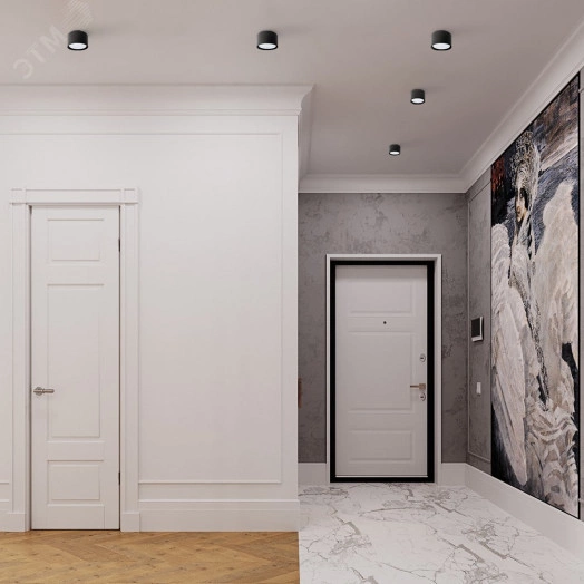 Светильник ДПО-12w GX53 без лампы черный