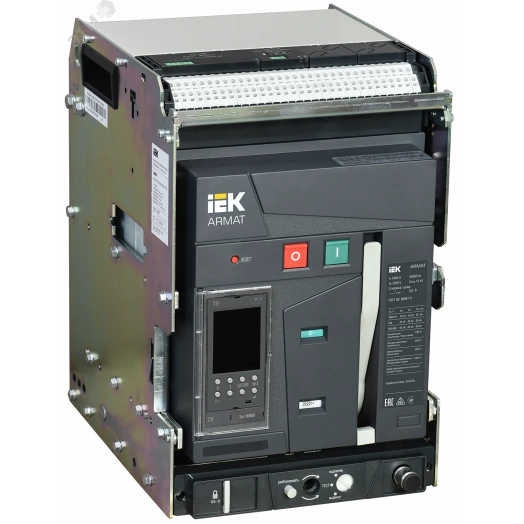 ARMAT Воздушный автоматический выключатель выдвижного исполнения 3P типоразмер A 55кА 1600А расцепитель TD с комплектом аксессуаров 220В: мотор привод катушка включения катушка отключения