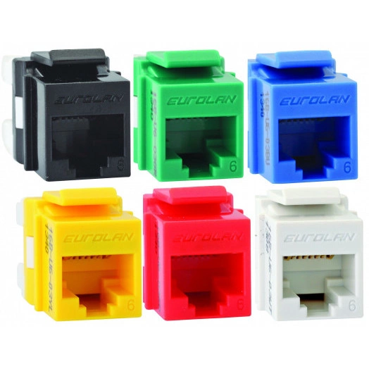 Модуль розеточный Keystone категории 6 UTP 1xRJ45 T568A/B желтый