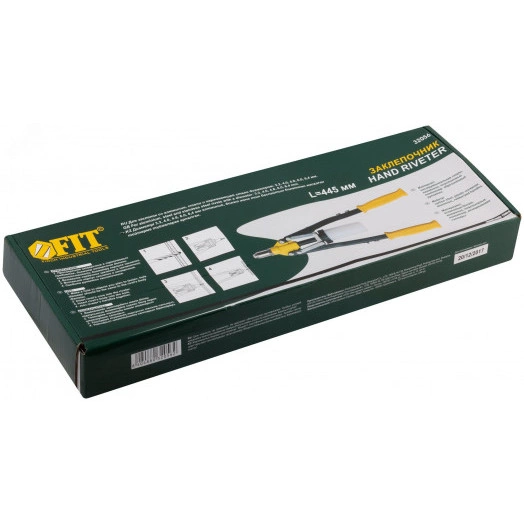 Заклепочник усиленный с длинными ручками, пластиковый контейнер 3.2-6.4 мм (445 мм)