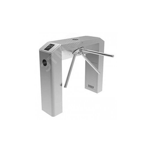 Турникет трехштанговый электромеханический, нержавеющая сталь, индикаторы прохода, автоматическая система антипаники. Питание 220 В AC, 60 Вт. Размеры 1110х760х980 мм. -30град.+55град.С, IP54.