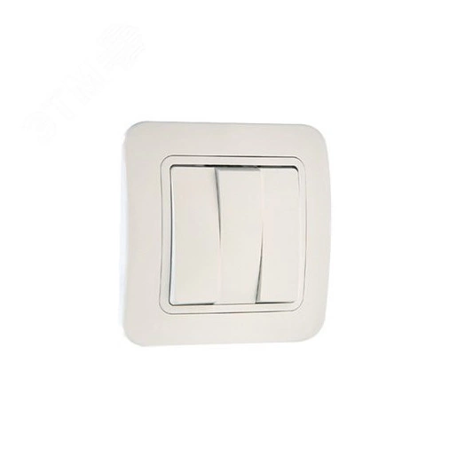 Lillium Выключатель трехклавишный белый