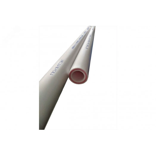 Труба полипропиленовая 50 х 6.9 SDR 7.4 PN 20 PPR армированная стекловолокном белая, хлыст 4м