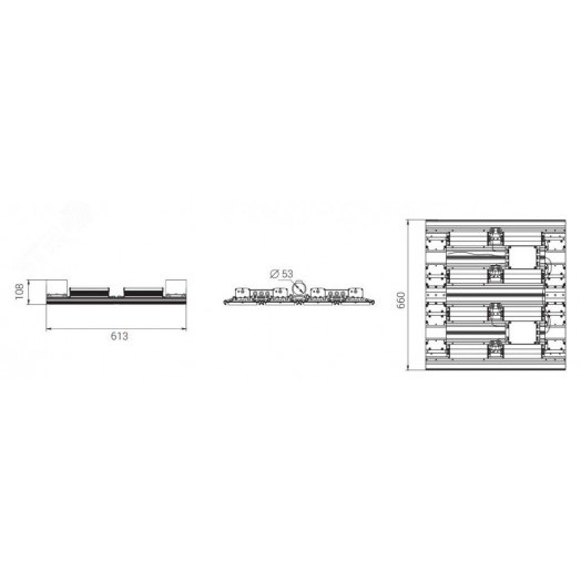 Светодиодный светильник Diora Unit4 PRO 640/101000 К30 5K консоль