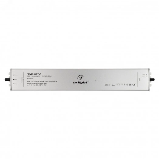 Блок питания ARPV-LG48400-LINEAR-PFC (48V, 8.33A, 400W) (, IP67 Металл, 5 лет)