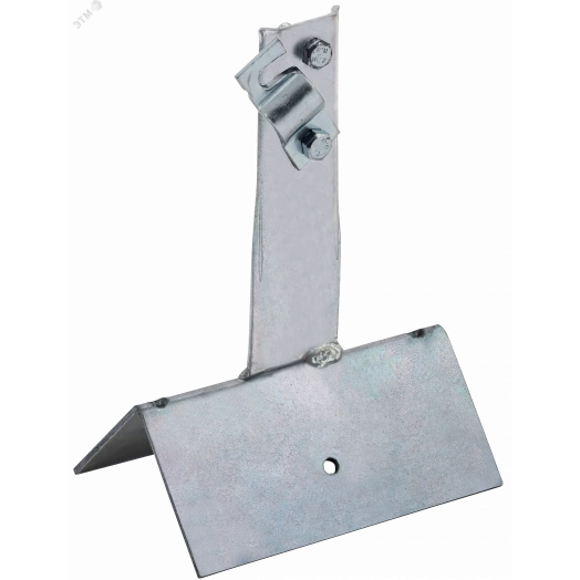 Держатель проводника круглого 6-10мм винтовой для конька широкий h=80мм оцинкованная сталь HDZ IEK