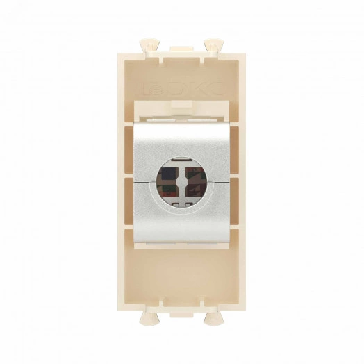 Avanti Компьютерная розетка RJ-45 без шторки модульная, кат.6 экранированная,  Ванильная дымка, 1 модуль