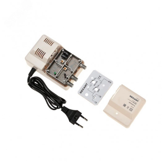 Усилитель ТВ сигнала антенный на 2 выхода RX-200