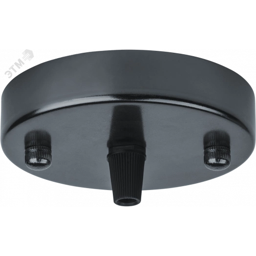 Потолочная база декоративная черный матовый