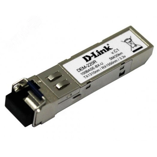 Модуль SFP 1хLC, 155 Мб/с, WDM Tx:1310/Rx:1550, до 20 км