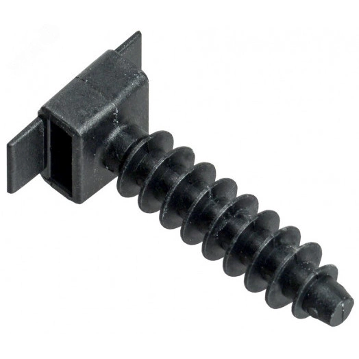 База дюбельная БД 30х10мм под хомут черная(100 шт)