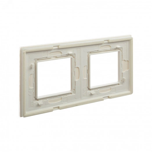 Рамка из натурального стекла, ''Avanti'', белая, 4 модуля