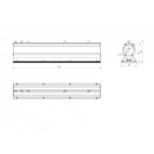 Светодиодный светильник Diora Kengo SE 80/11400 Г90 4K консоль