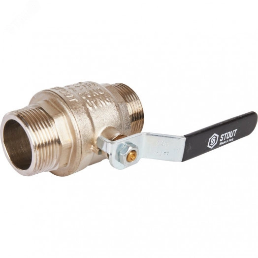 Кран шаровой 1 1/4' НН ручка рычаг