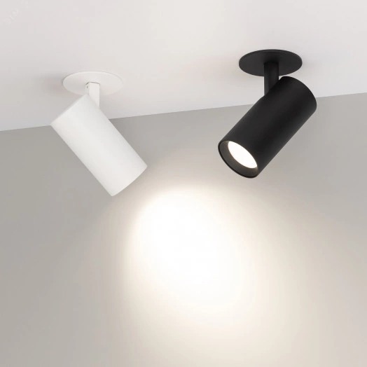 Светильник LGD-LUMOS-R55-9W Day4000 (BK, 25 deg, 230V) (, IP20 Металл, 3 года)