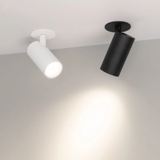 Светильник LGD-LUMOS-R55-9W Day4000 (BK, 25 deg, 230V) (, IP20 Металл, 3 года)