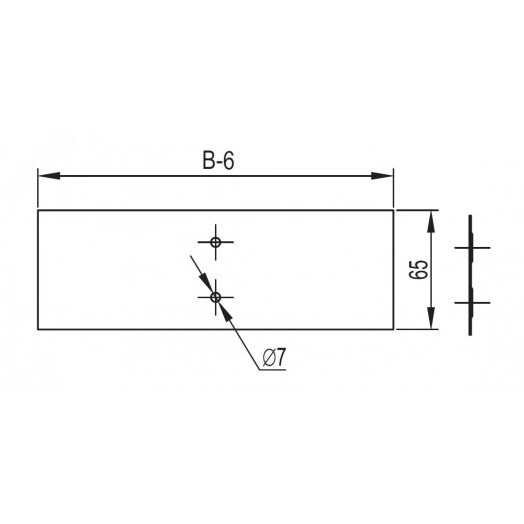Накладка CGB для лотка основание 600мм
