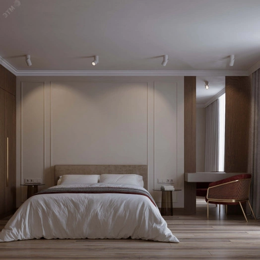 Светильник трековый LGD-TWIST-TRACK-4TR-S60x60-12W Warm3000 (BK, 30 deg) (ARL, IP40 Металл, 3 года)