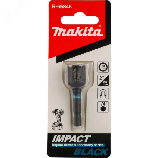 Торцовая магнитная головка Impact Black 10х50