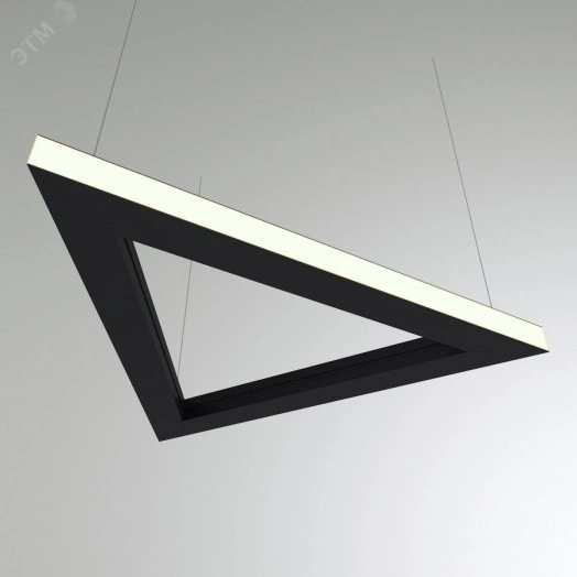 Светильник светодиодный RVE-PLS5070-TRIO-OUT-562-P (Треугольник наружу 562x487x50мм сег. 562мм 50x70мм 35Вт подвесной 4000K Анод)