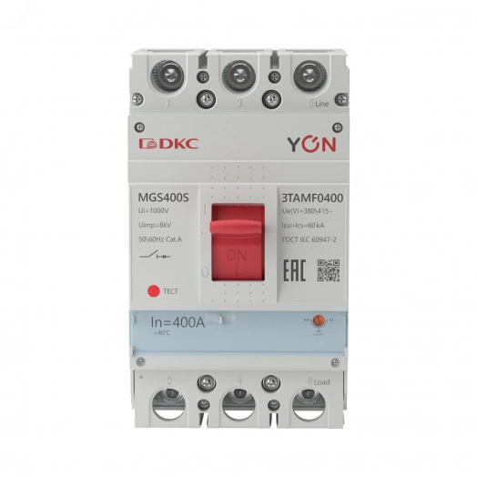Автоматический выключатель YON MGS400 3P 320-400A 60kA