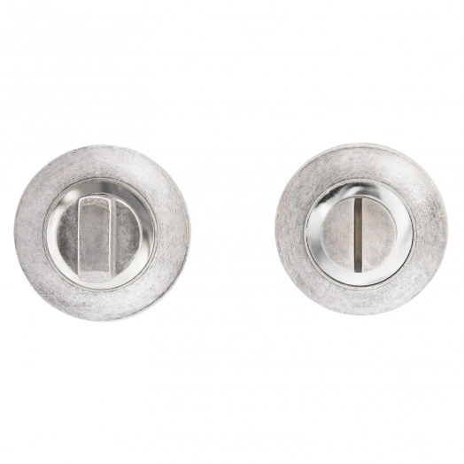 Завертка-фиксатор сантехническая для защелок, замков, задвижек к ручкам АЛЛЮР АРТ BK-R1 AS (31122) состаренное серебро