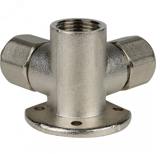 Тройник настенный с креплением 1/2'x16x16 для металлопластиковых труб винтовой