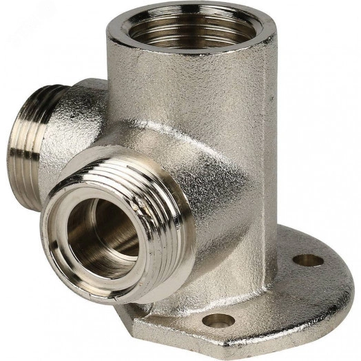 Тройник настенный с креплением 1/2'x16x16 для металлопластиковых труб винтовой