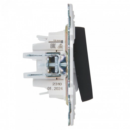 SKANDY Выключатель 3-клавишный 10А SK-V11Bl черный IEK