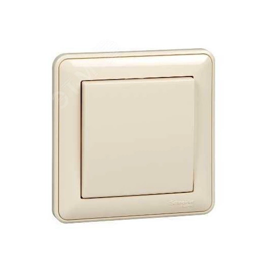 W59 Выключатель одноклавишный, 10АХ, в сборе, слоновая кость