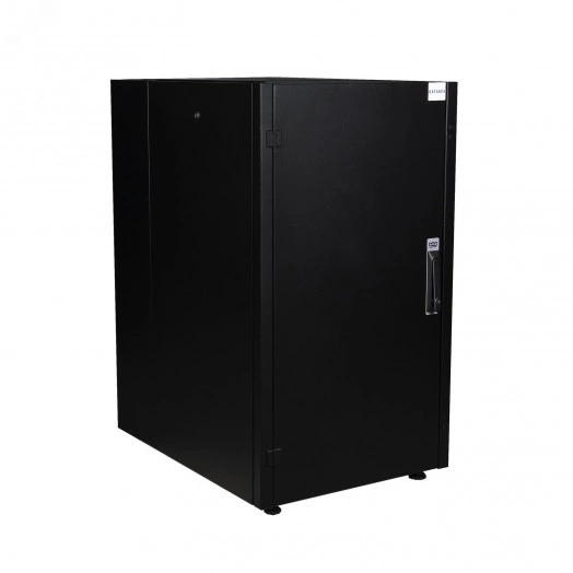 Шкаф нап. 19', 20U 600х800, перед. дв. мет, задн. стен., мет, чер. DATAREX