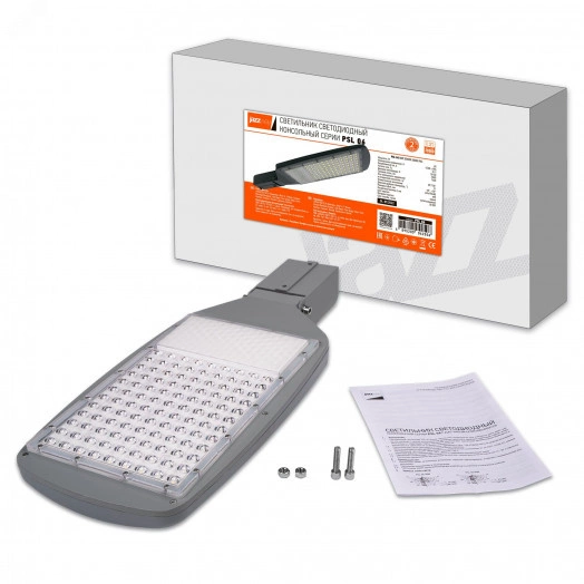 Светильник светодиодный уличный ДКУ-80Вт 5000К 7600Лм с датчиком освещенности IP65 jazzway