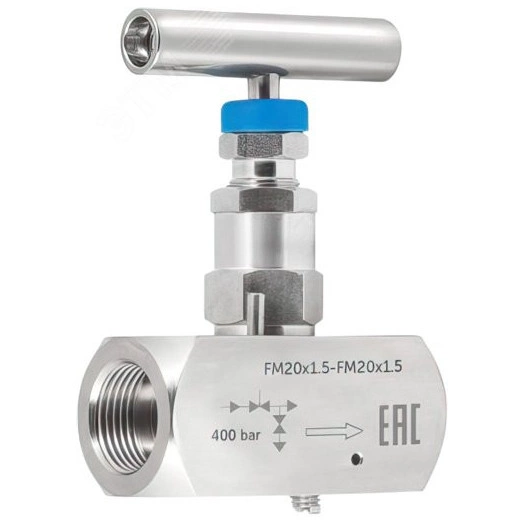 Клапан одновентильный игольчатый SS-V4 М20х1.5 - М20х1.5 внутр.-внутр. нержавеющая сталь 40 МПа 240С