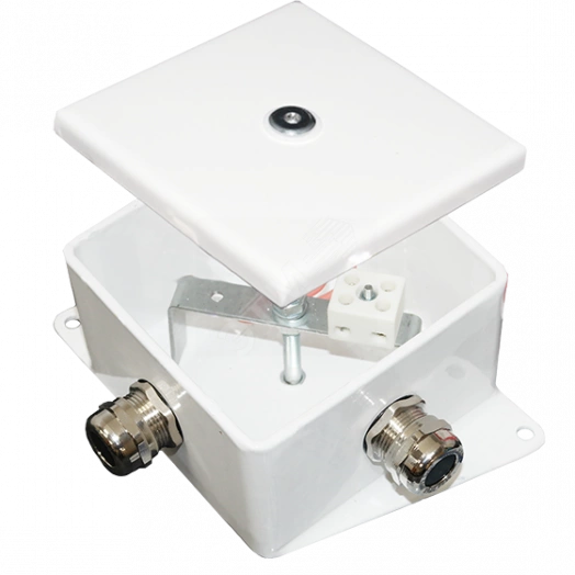 Коробка монтажная огнестойкая КМ-О (6к*60)-IP66-100х100 два ввода AB