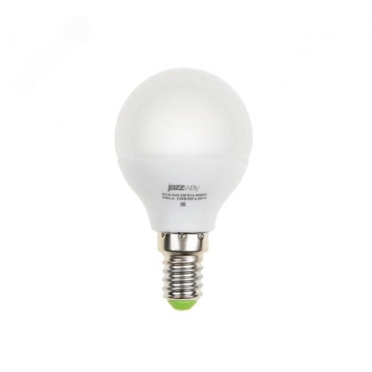 Лампа светодиодная LED 5Вт E14 400Лм теплый матовая шар 230V/50Hz ECO