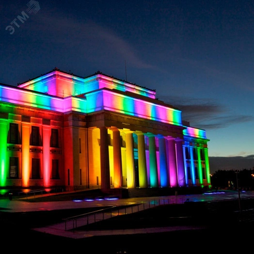 Прожектор светодиодный ДО-12w RGB IP65