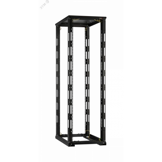 Стойка монтажная 19д 33U Ш600xВ1595xГ800мм с крышей в разобранном виде черный